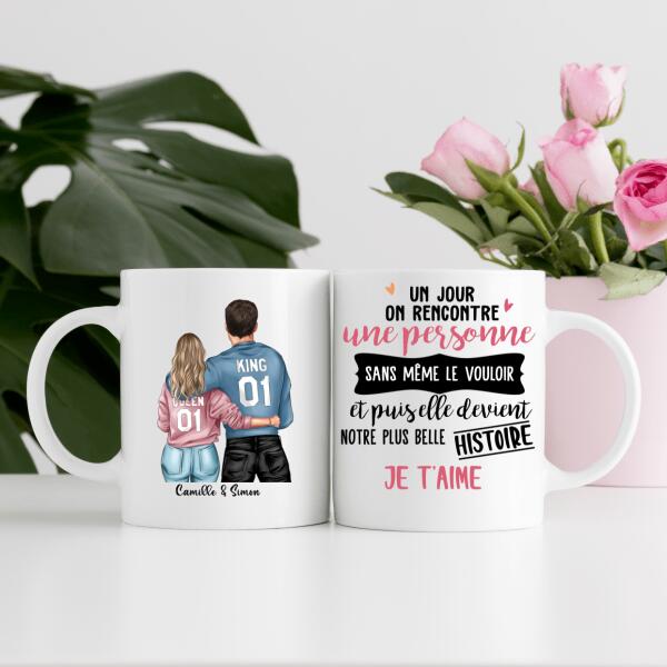 Je t'aime mon amour - Mug personnalisé