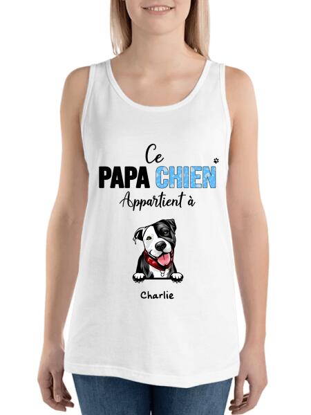 Papa/Maman Chien appartient à... - Noms personnalisés