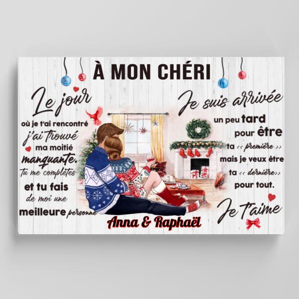 À mon chéri - Toile pour Noel - Toile partenaire