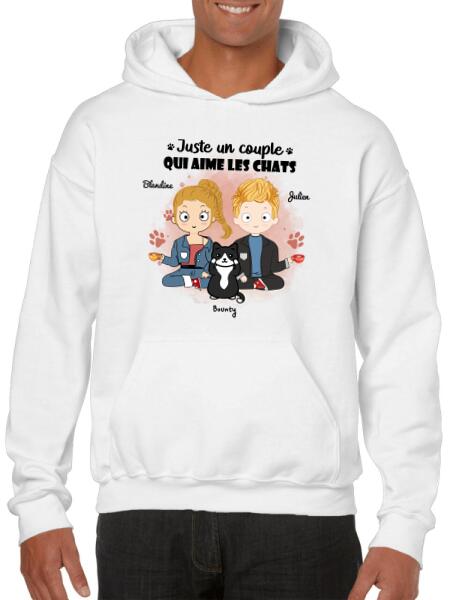 Juste un couple qui aime les chats - Noms et nombre de chats personnalisés