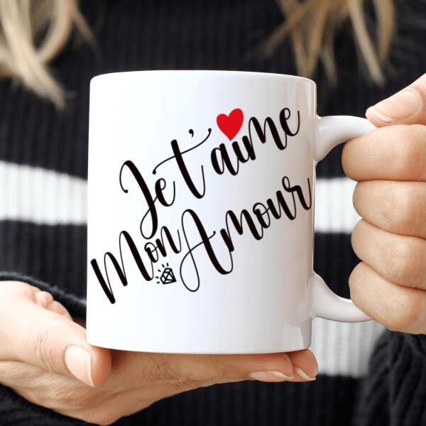 Je t'aime mon amour 2 - Tasse personnalisée