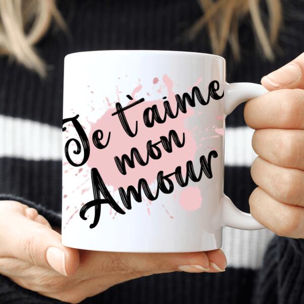 Je t'aime MAMAN - Tasse personnalisée