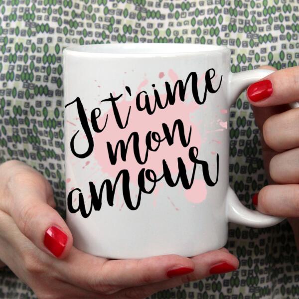 Je t'aime ma fille - Tasse personnalisée