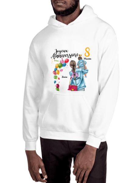 Joyeux Anniversaire - Noms et âge modifiables