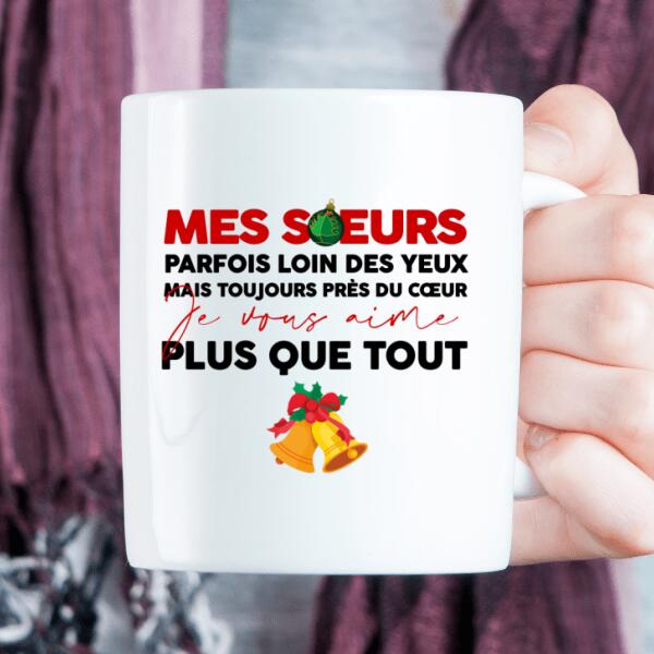Mug personnalisé - Meilleures amies ou sœurs pour Noël