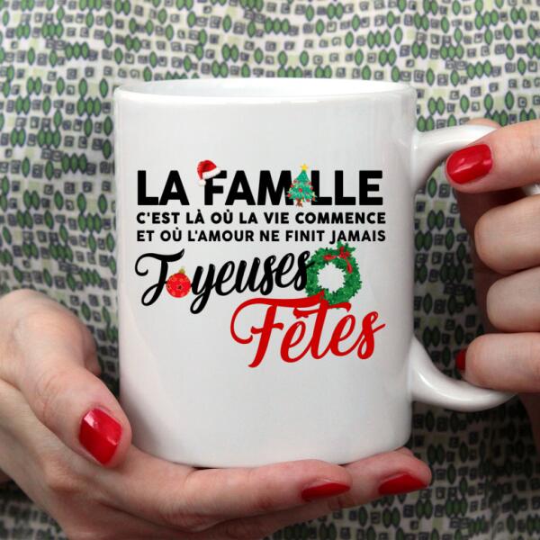 Mug Parent pour Noël - Personnalisé