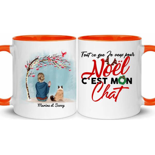 Tout ce que je veux pour Noël c'est mon chat (chien) - personnalisé