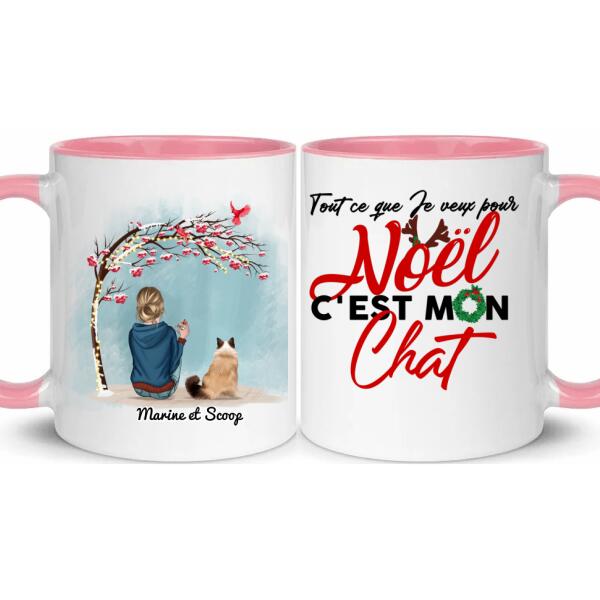 Tout ce que je veux pour Noël c'est mon chat (chien) - personnalisé