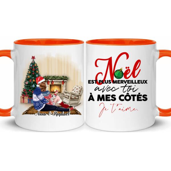 Noël est plus merveilleux avec toi - Couple personnalisé