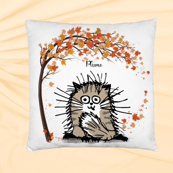 Coussin Décoratif Réservé Aux Chats - Noms personnalisables - Jusqu'à 4 Chats