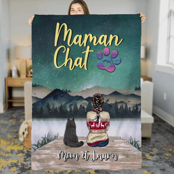 Couverture Polaire - Maman Chat (Chien) - Chiens et Chats personnalisés