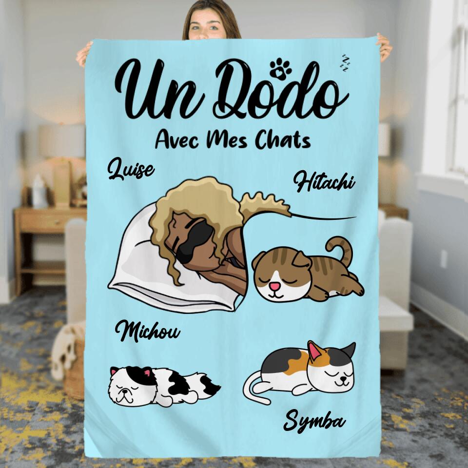 Un Dodo Avec Mon Chat - Couverture Personnalisée - Jusqu'à 3 Chats
