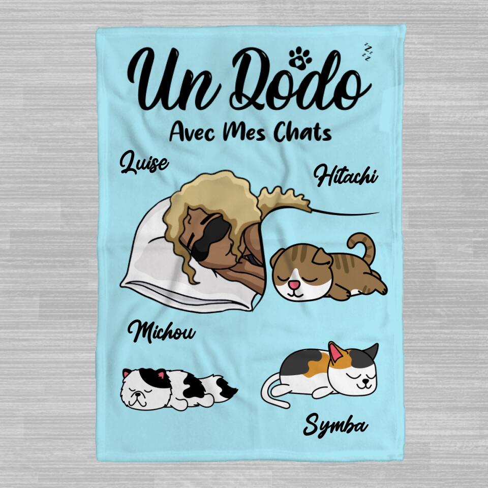 Un Dodo Avec Mon Chat - Couverture Personnalisée - Jusqu'à 3 Chats