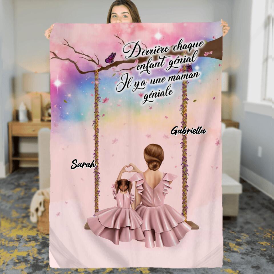 Derrière chaque enfant génial.. Il y a une MAMAN géniale. - Couverture personnalisée