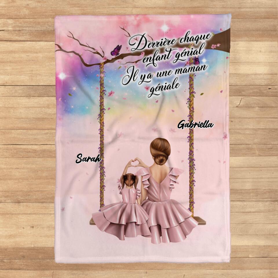 Derrière chaque enfant génial.. Il y a une MAMAN géniale. - Couverture personnalisée