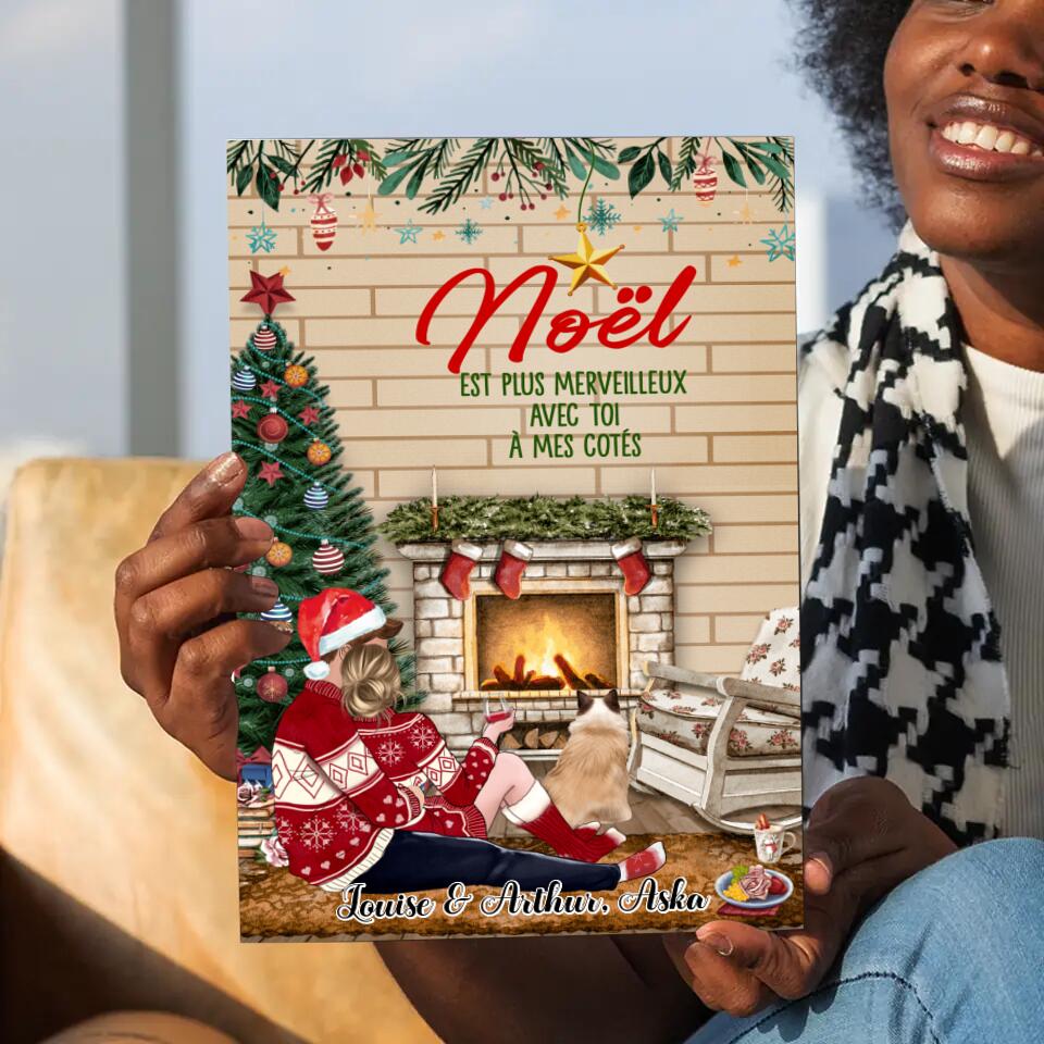Poster - Noël est plus merveilleux avec toi - Personnalisé