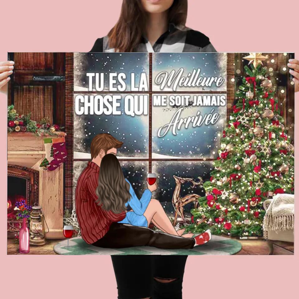 Tu es la meilleure chose.. - Poster Personnalisable - Texte et Date Personnalisable