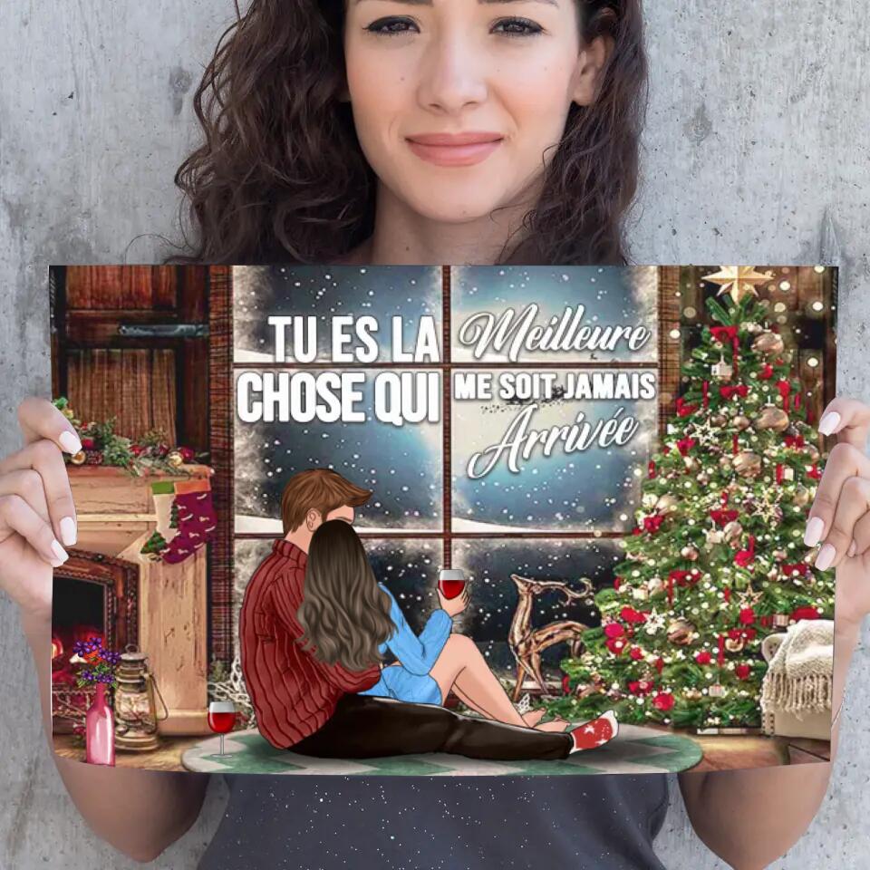Tu es la meilleure chose.. - Poster Personnalisable - Texte et Date Personnalisable
