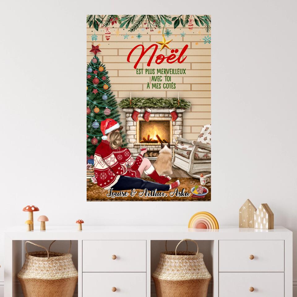 Tableau - Noël est plus merveilleux avec toi - Personnalisé