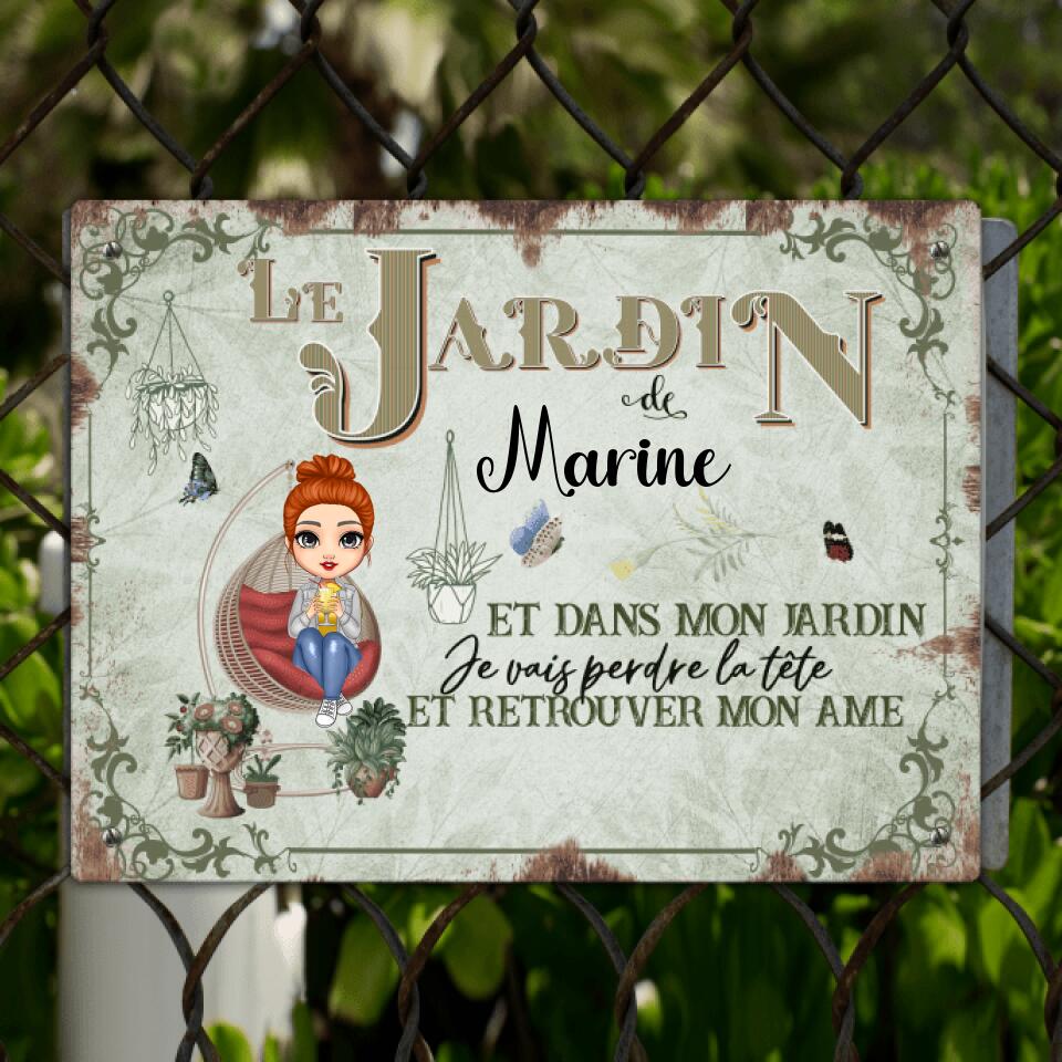 Plaque - Le Jardin de.. - Prénoms personnalisables