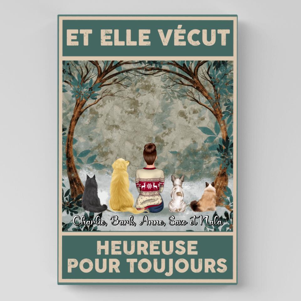 Et elle vécut heureuse pour toujours - Toile Personnalisée