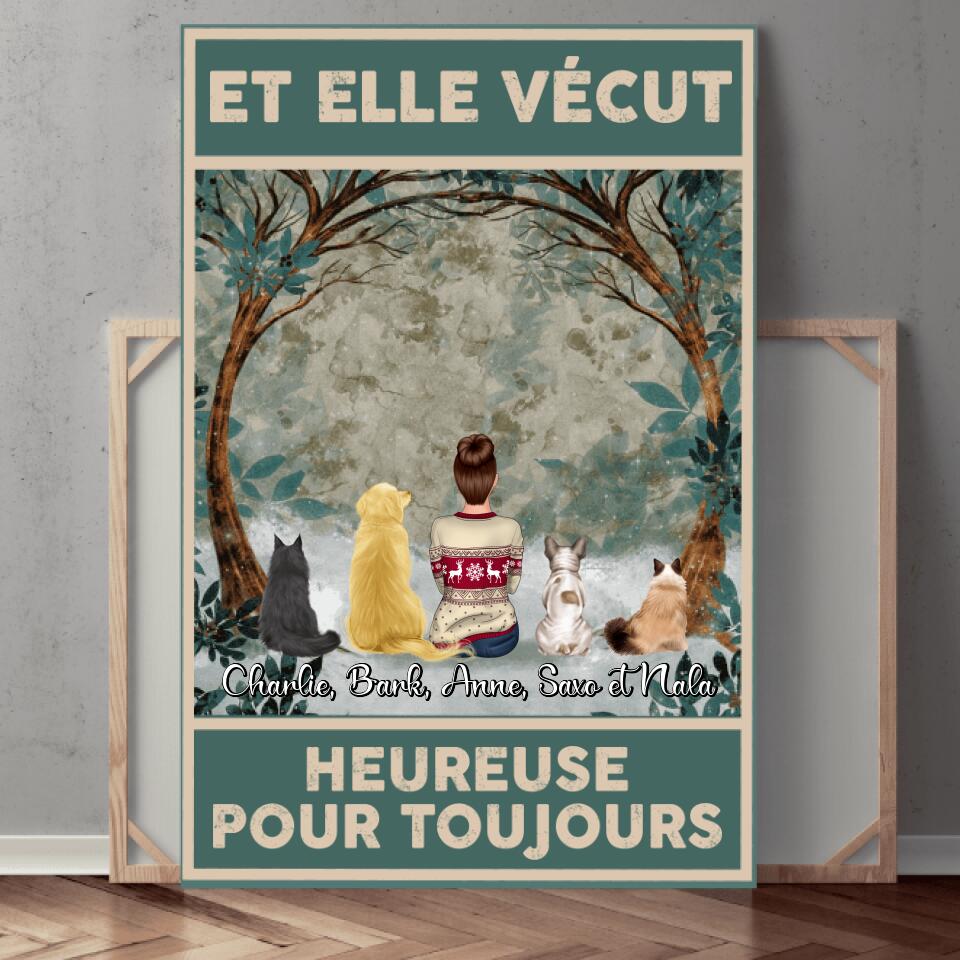 Et elle vécut heureuse pour toujours - Toile Personnalisée