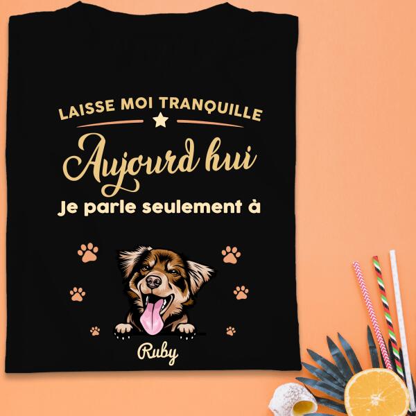 Laisse moi tranquille Aujourd'hui Je parle seulement à mon Chats ou chiens - personnalisables