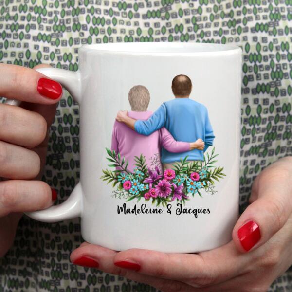 Papi & Mamie les plus adorables - Tasse personnalisée