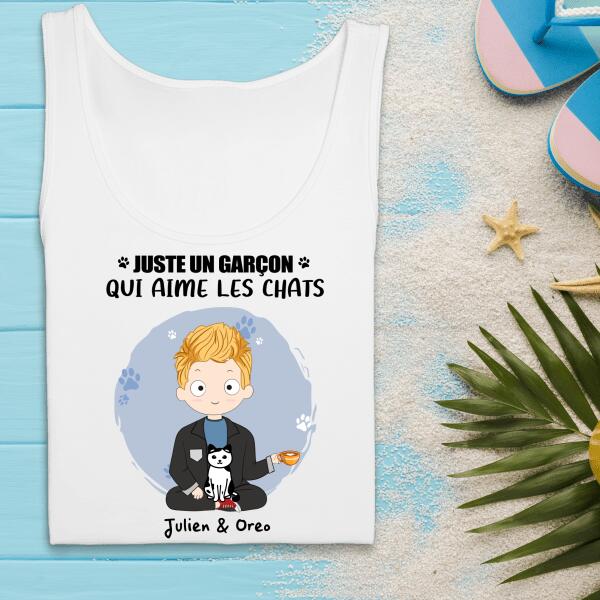 Juste un homme qui aime les chats - Noms et chats personnalisés