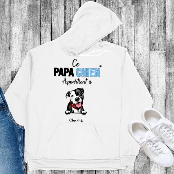 Papa/Maman Chien appartient à... - Noms personnalisés