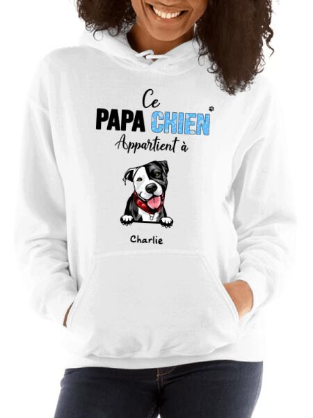 Papa/Maman Chien appartient à... - Noms personnalisés