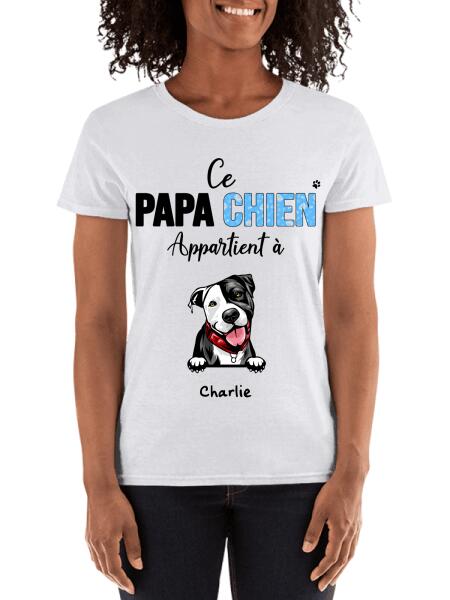 Papa/Maman Chien appartient à... - Noms personnalisés
