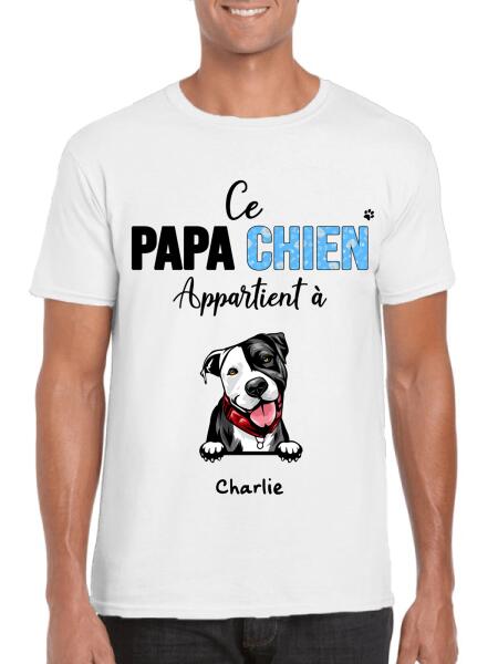 Papa/Maman Chien appartient à... - Noms personnalisés