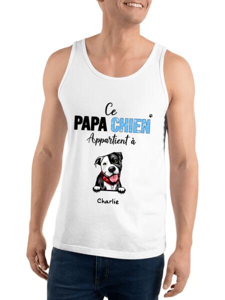 Papa/Maman Chien appartient à... - Noms personnalisés
