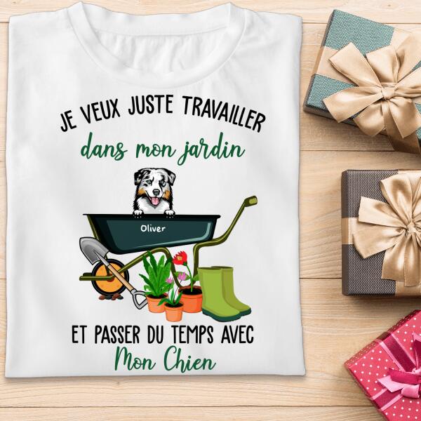 Je veux juste travailler dans mon jardin et passer du temps avec mon chien.. - Jusqu'à 3 chiens personnalisés