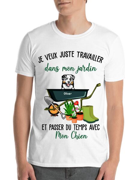 Je veux juste travailler dans mon jardin et passer du temps avec mon chien.. - Jusqu'à 3 chiens personnalisés