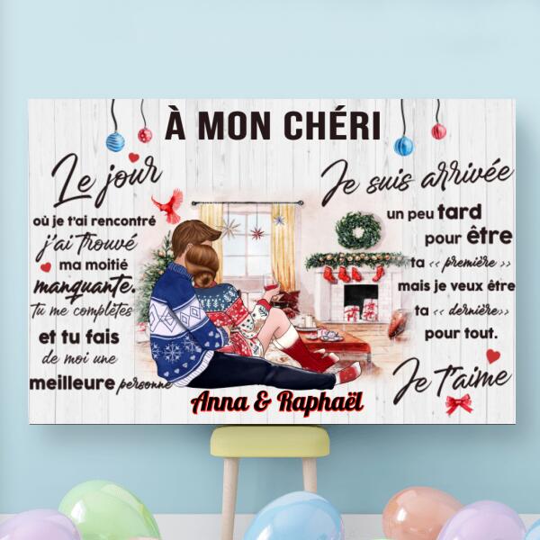 À mon chéri - Toile pour Noel - Toile partenaire