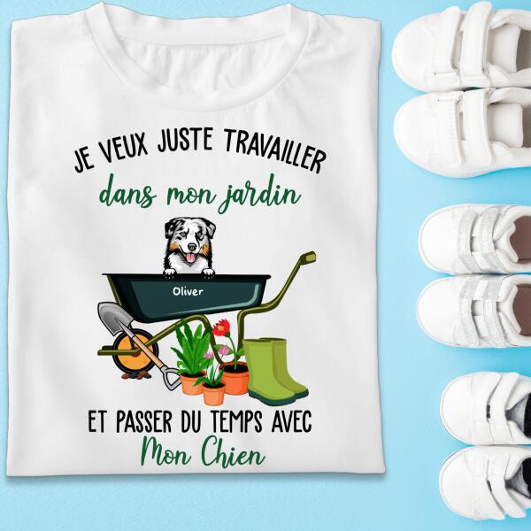 Je veux juste travailler dans mon jardin et passer du temps avec mon chien.. - Jusqu'à 3 chiens personnalisés