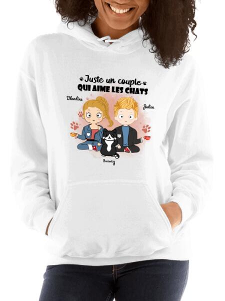 Juste un couple qui aime les chats - Noms et nombre de chats personnalisés