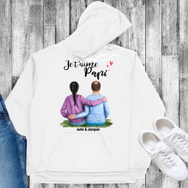 Je T'aime Papi - Famille - Noms personnalisés