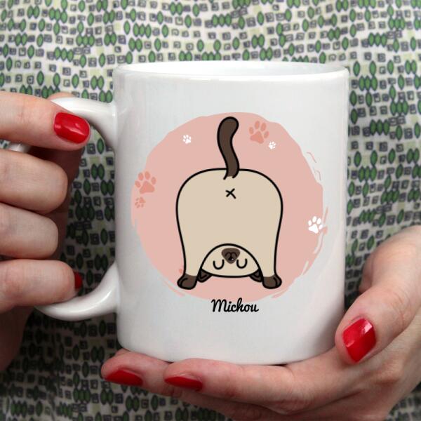 Je ne peux pas ! J'ai prévu des choses avec mon chat - Tasse personnalisée