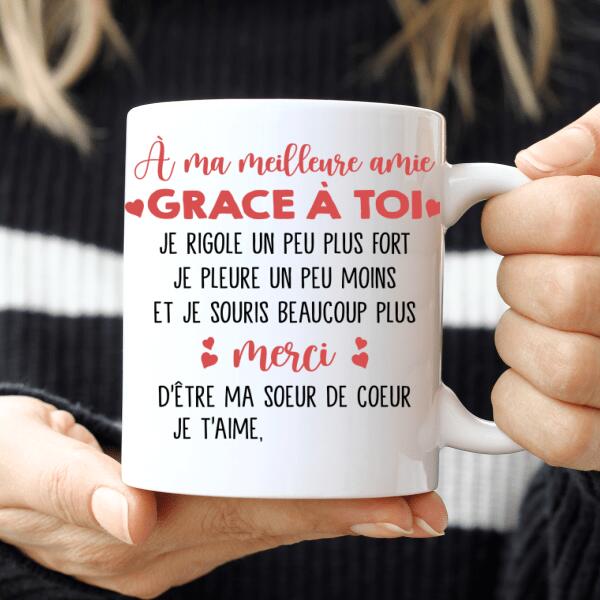 À ma meilleure amie - Tasse personnalisée