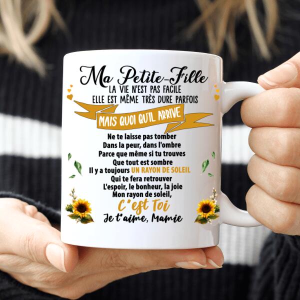 À ma petite fille - Tasse personnalisée