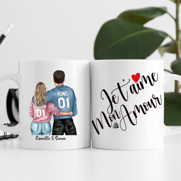 Je t'aime mon amour 2 - Tasse personnalisée