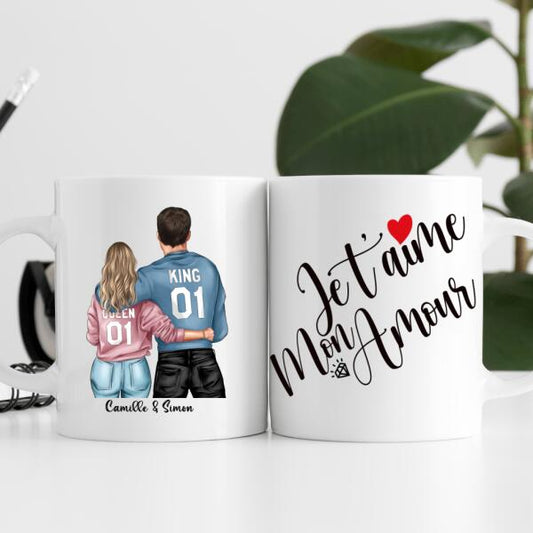 Je t'aime mon amour 2 - Tasse personnalisée