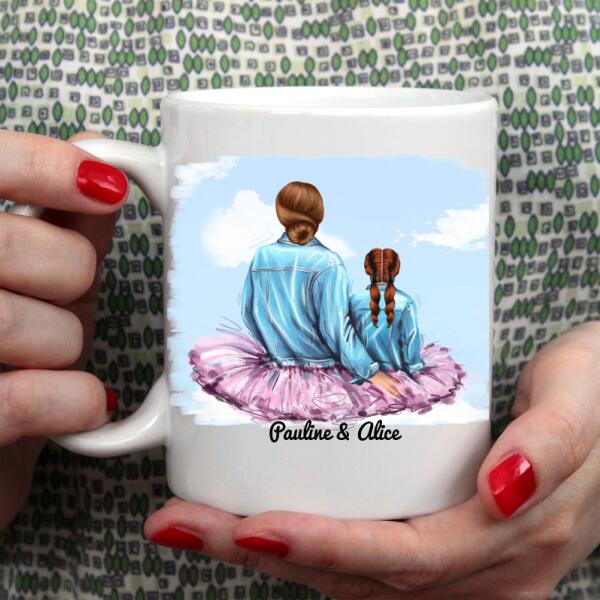 Je t'aime ma fille - Tasse personnalisée