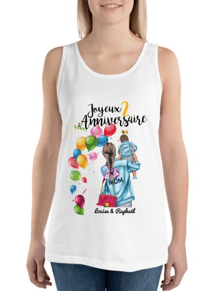 Joyeux Anniversaire - Noms et âge modifiables