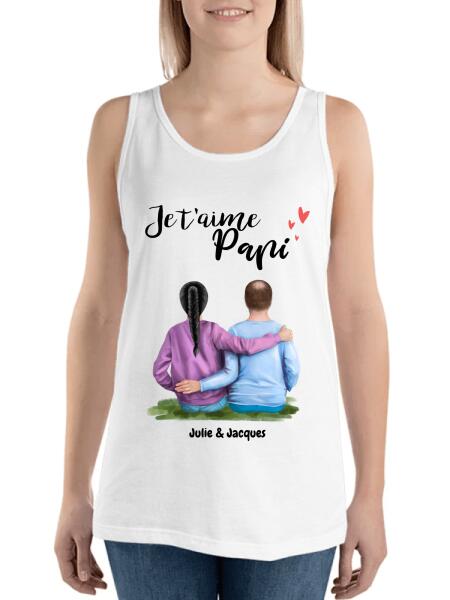 Je T'aime Papi - Famille - Noms personnalisés