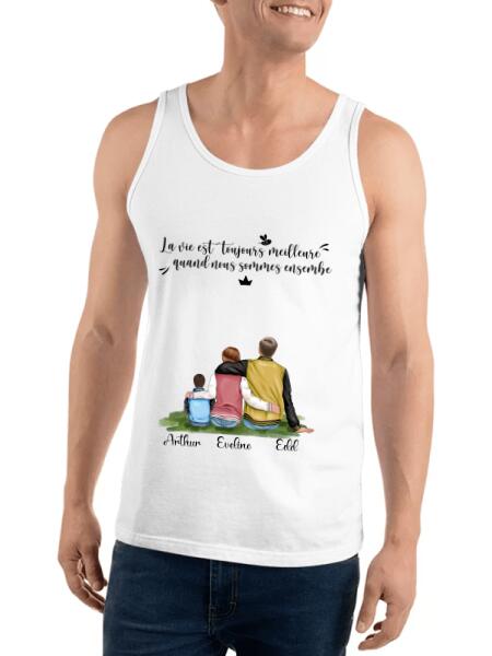 La Vie est Toujours Meilleure Quand Nous Sommes Ensemble - Famille Personnalisée