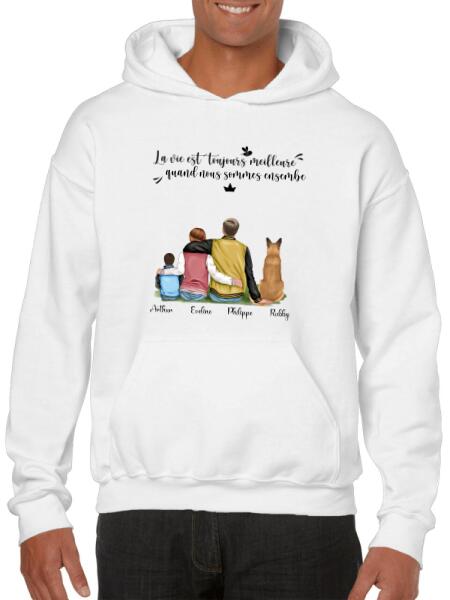 La Vie est Toujours Meilleure Quand Nous Sommes Ensemble - Famille Personnalisée
